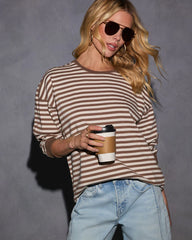 Back Later Striped Long Sleeve Shirt