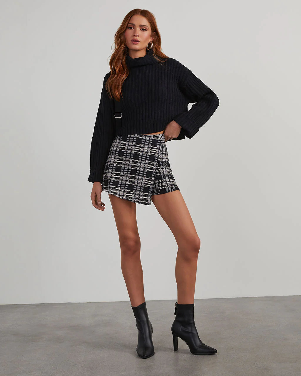 Kamala Plaid Wrap Skort