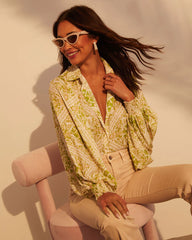 Raegan Button Down Long Sleeve Top