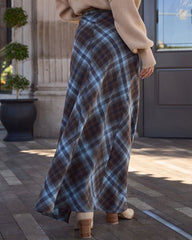 Mae Lynn Plaid Maxi Skirt