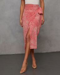 Ayra Printed Midi Skirt