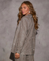 Jordy Oversized Metallic Blazer