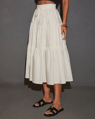 Saylor Tiered Midi Skirt