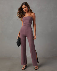 Deep In My Soul Strapless Knit Jumpsuit