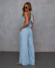 Saveni Halterneck Relaxed Jumpsuit
