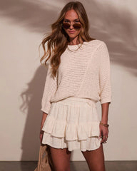 Shelli Tiered Ruffle Mini Skirt