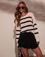 Lanie Striped Knit Sweater