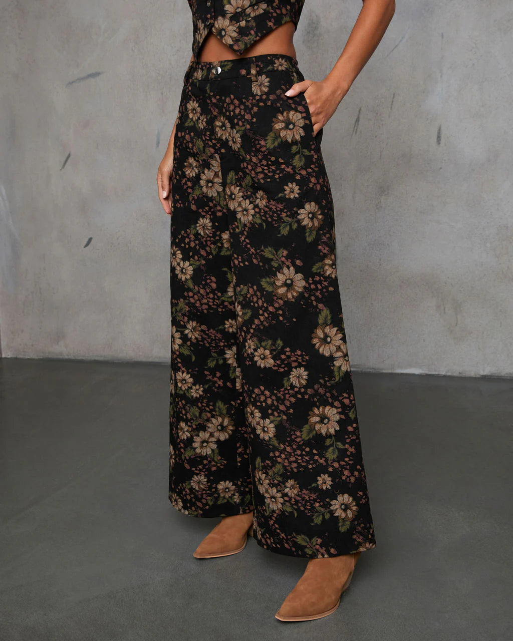 Sayja Floral Wide Leg Trouser