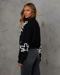 Bloomsbury Abstract Floral Print Sweater