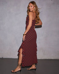 Amala Polka Dot Maxi Dress