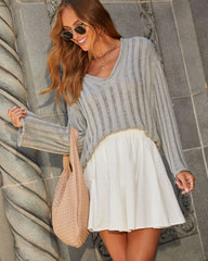 Easy Does It V Neck Sweater