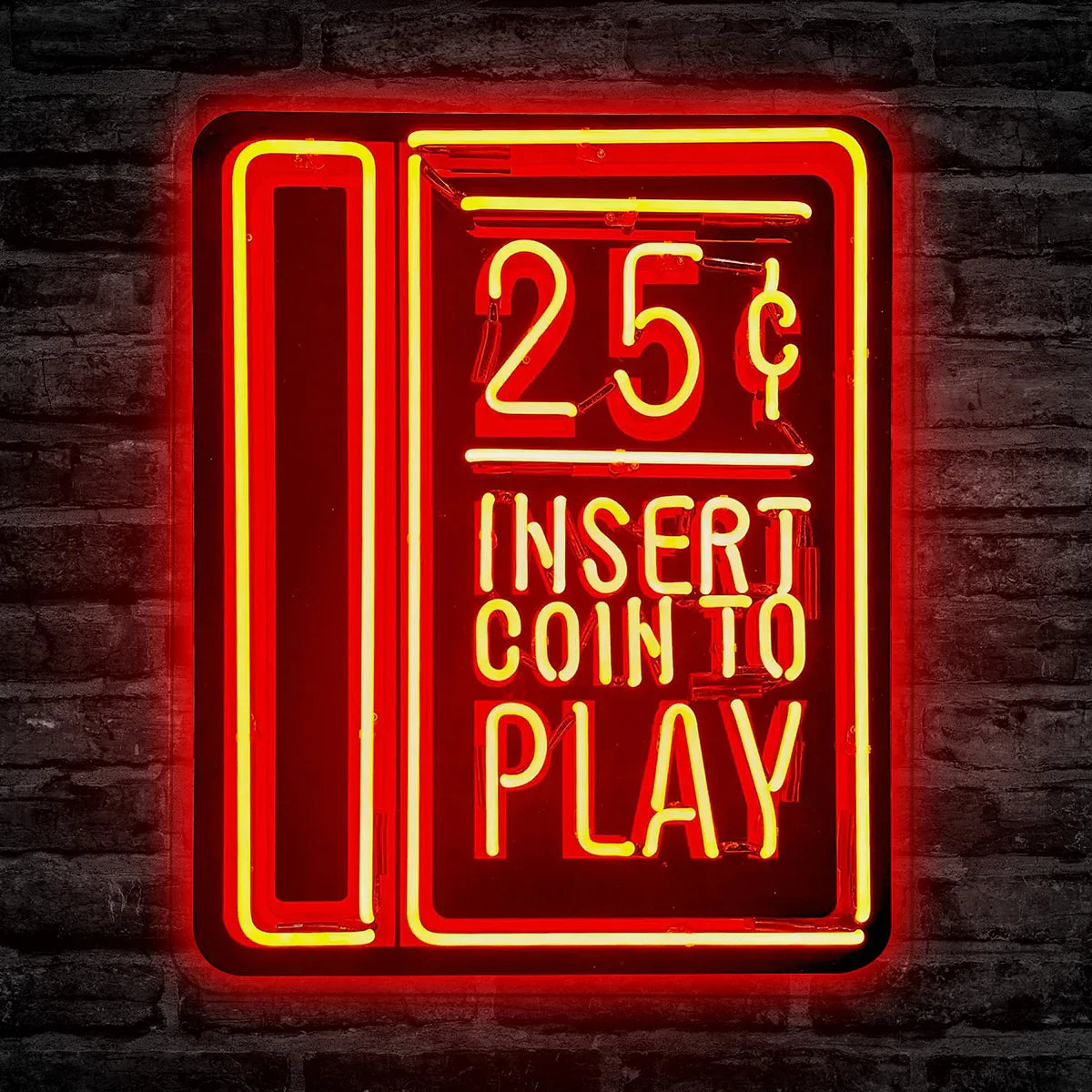 Retro Gaming Neon Sign USB Powered for Kids Room Decor,Insert Coin to Play Neon Sign Dimmable LED Neon Light Sign for Playroom Light Man Cave Game Room Bar