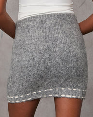 Posy Front Pocket Contrast Stitch Mini Skirt