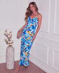 Jazelle Floral Maxi Slip Dress