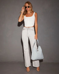 Valerie Corset Cropped Tank Top