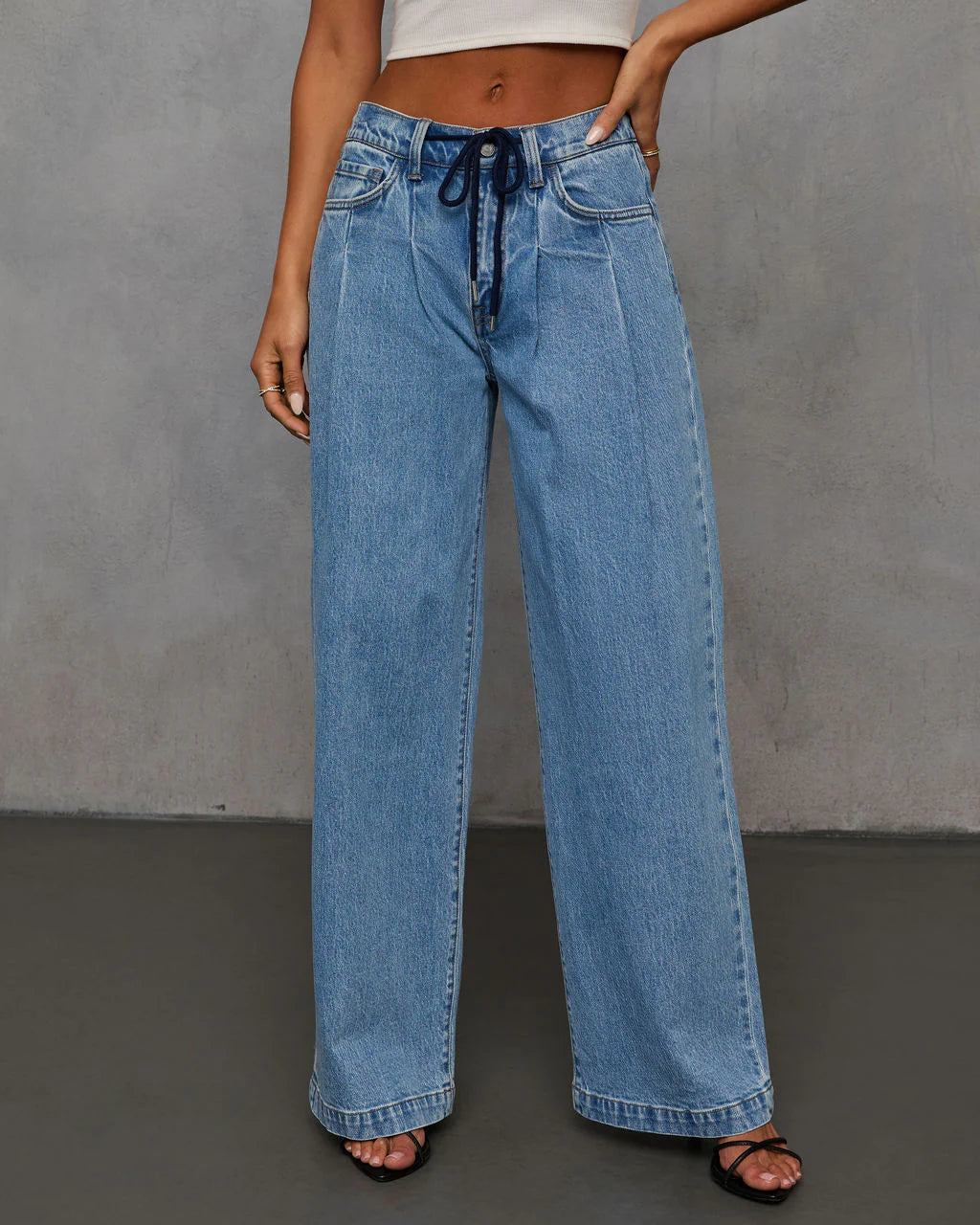Lennon Drawstring Waist Jeans