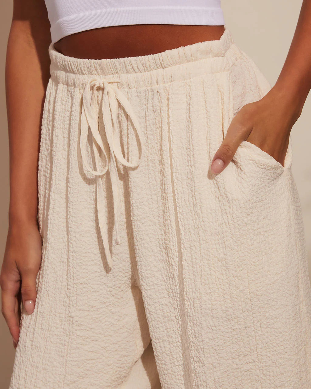 Cool Harbor Wide Leg Drawstring Pants