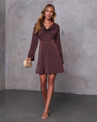 You Found Me Cut Out Satin Mini Dress