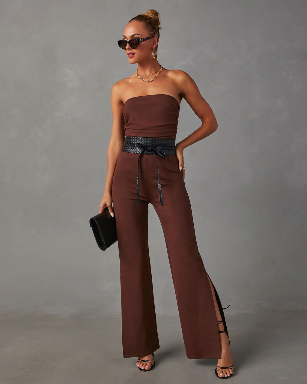 Deep In My Soul Strapless Knit Jumpsuit