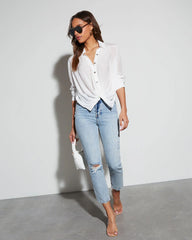 Harper Long Sleeve Button Down Top