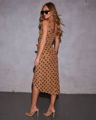 Maisy Wrap Polka Dot Midi Dress
