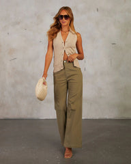 Sweetly Coy Button Down Sweater Top