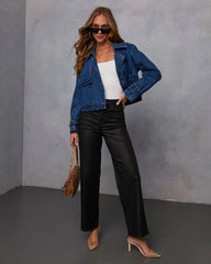 Tavian Double Breasted Denim Jacket