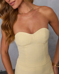 Brynlee Woven Twill Crop Top