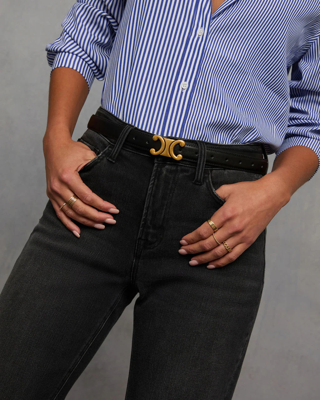 Just This Once Gold-tone Buckle Belt