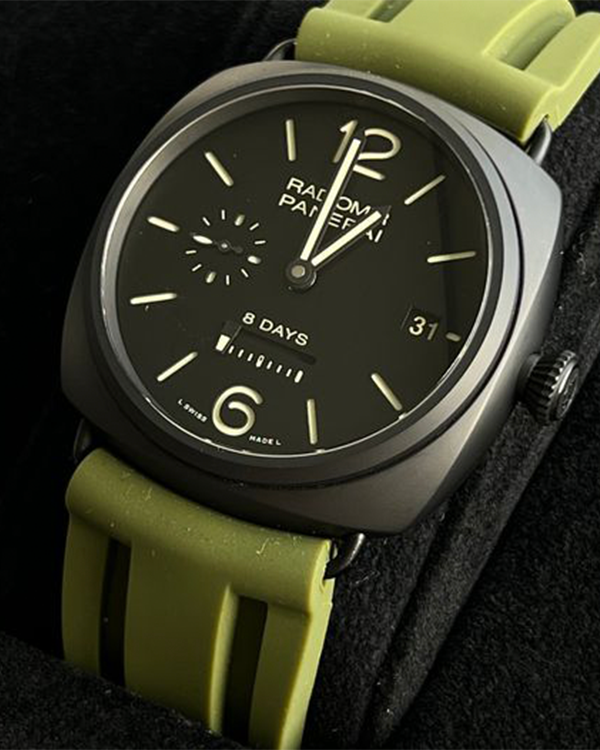 No Reserve - Panerai Radiomir 8 Days Ceramic Black Dial (PAM00384)