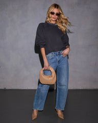 Campfire Embellished Neckline Sweater