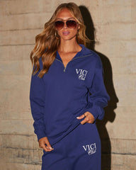 Vici Club Quarter Zip Sweatshirt