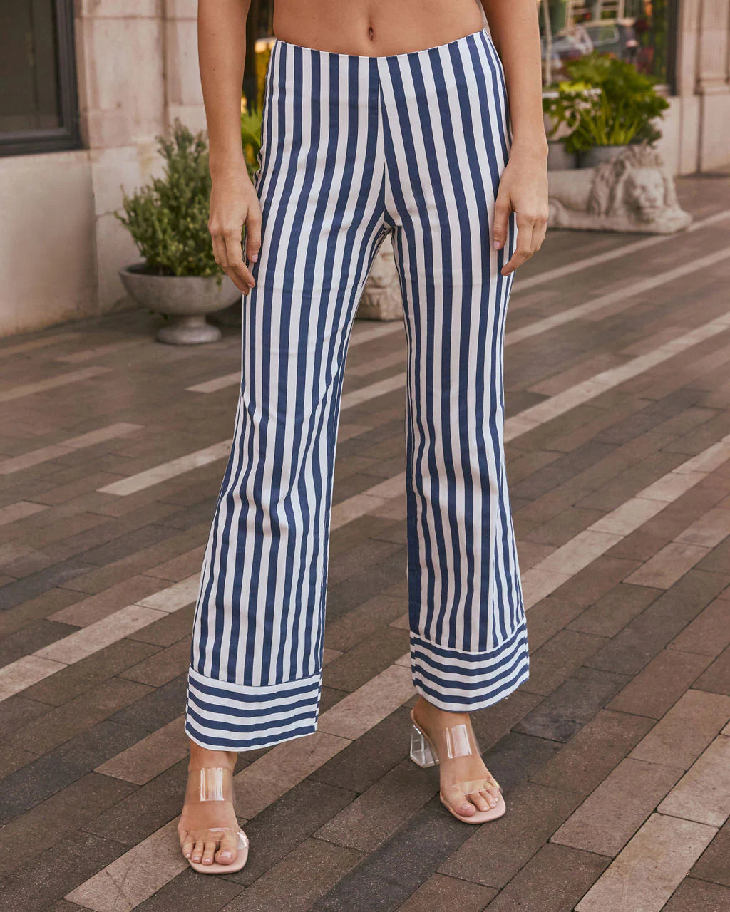 Hudson Striped Flare Pant