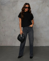 Make You Mine Ribbed Mock Neck Sweater