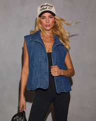 Emerson Quilted Denim Vest