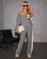 Sunday Snooze Knit Contrast Sweater