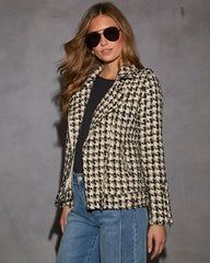 Michaela Houndstooth Jacket