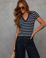 Savie Striped Collar Shirt