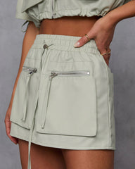 Minimal Muse Cargo Mini Skirt