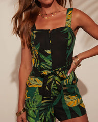 Costa Tropical Print Romper
