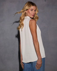 Meadowlark Satin Sleeveless Blouse