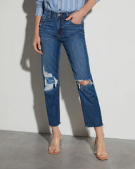Out West Bandana Detail Slim Straight Jeans