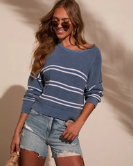 Galia Striped Knit Sweater