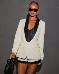 Collette Crepe Colorblock Blazer