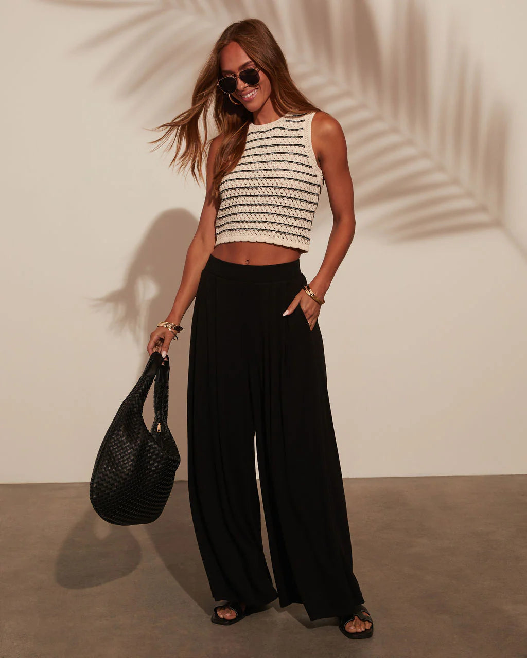 Tatum High Waisted Wide Leg Pants