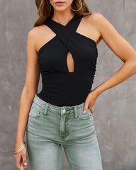 Selena Ruched Keyhole Bodysuit