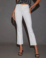 Parissa High Rise Crop Flare Jeans