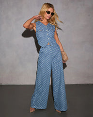 Tied In Love Bow Wide Leg Jeans