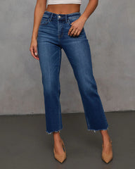 Rona Cropped Frayed Hem Jeans
