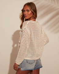 Beach Girl Woven Coverup Sweater